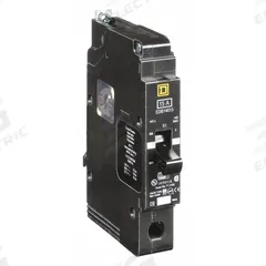 SQUARE D Miniature Circuit Breaker: 15 A, 277V AC, Single Phase, 18kA at 120/240V AC, 1 Poles, Std (MPN EDB14015). Key specifications — Phase: Single; Amps: 15 A; AC Voltage Rating: 277V AC; Max. AIR Rating: 18kA at 120/240V AC; For Use With: Square D NF Panelboards; Brand: SQUARE D.