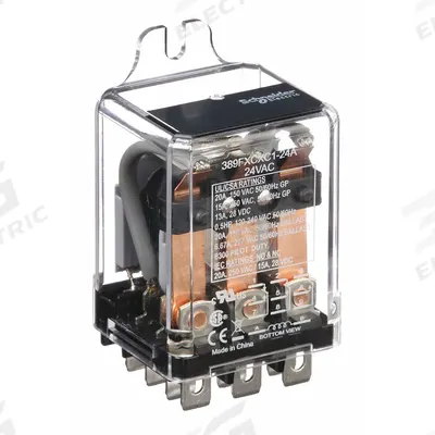 SCHNEIDER Enclosed Power Relay: Surface (Side Flange) Mounted, 20 A Current Rating - Surface-Mounted Relays