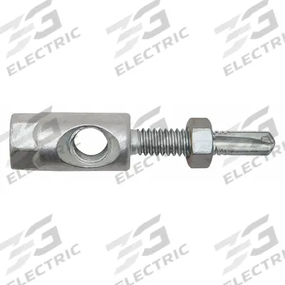 DEWALT Rod Hanger: 3/8 in Overall Dia, 2 in Overall Lg, 1/4 in Screw Size, Steel - Rod Hangers for Steel