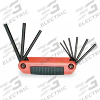 EKLIND Hex Key Set: 1 - 5 Pieces, Fold-Up Hex, Folding, SAE, Std End, Short, 1 Pieces, Black Oxide (MPN 25912). Key specifications — attr1205553: Not Tether Capable; attr1205554: EKLIND; attr1205568: Black Oxide; attr1293176: 1 - 5 Pieces.