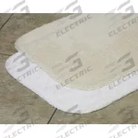 LACEY MILLS Bathroom Rug: 19 oz, 34 in Overall Lg, 21 in Overall Wd, Cotton, White, Cotton Duck (MPN 08287STK). Key specifications — Color: White; Weight: 19 oz; Body Material: Cotton; Backing Material: Cotton Duck; Brand: LACEY MILLS.