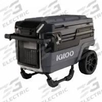 IGLOO Roller Chest Cooler: Gray, 112 Cans, 70 qt Cooler Capacity, 4 day Ice Retention (MPN 00034927). Key specifications — Brand: IGLOO; Drain Plug: Included; Wheels Included (FILTER): Yes.