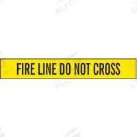 APPROVED VENDOR Barricade Tape: 1,000 ft Lg, 3 in Wd, Fire Line Do Not Cross Legend, Polyethylene (MPN B3103Y15-200). Key specifications — Tape Message: Fire Line Do Not Cross; Message Color: Black; Brand: APPROVED VENDOR.