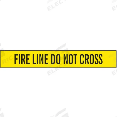 APPROVED VENDOR Barricade Tape: 1,000 ft Lg, 3 in Wd, Fire Line Do Not Cross Legend - First Responder Messaging Barrier Tape
