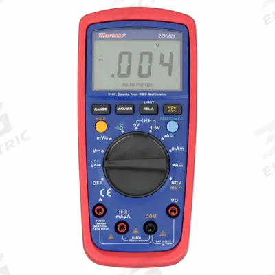 WESTWARD Digital Multimeter: TRMS, CAT III 600V, 600 V Max AC Volt Measurement - Standard Feature Multimeters