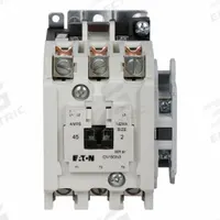 EATON NEMA Magnetic Contactor: Non-Reversing, 3 Poles, NEMA Size 2, 45 A, 480V AC (MPN CN15GN3CB). Key specifications — Brand: EATON.