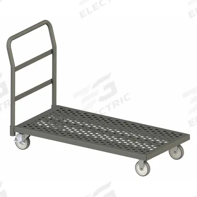 APPROVED VENDOR Platform Truck: 1,400 lb, 48 in L x 24 in W x 7 3/4 in H Deck, Perforated - Flow-Through Platform Trucks
