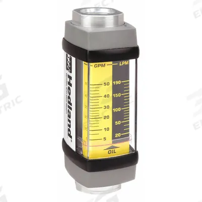 HEDLAND Mechanical Flowmeter: Petroleum Fluid Meter, Scale, Variable Area, Inline - Inline Flowmeters for Oils