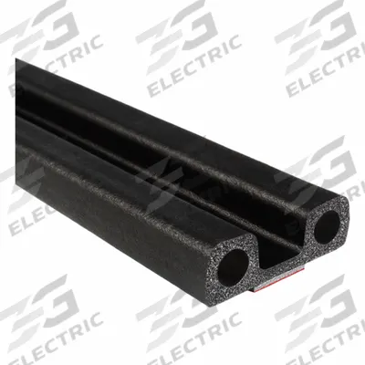 TRIM LOK Rubber Seal: Bulb, Self-Adhesive Mounting, High-Strength, EPDM - Foam Rubber Lid Seals