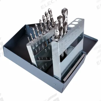 CLE-LINE Jobber Length Drill Bit Set: 11 Pc, 1/16" to 3/8" by 32nds, 118° Point - General Purpose High-Speed Steel Jobber-Length Drill Bit Sets