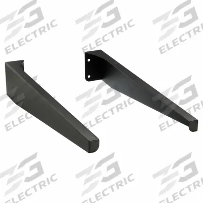 VIDEO MOUNT PRODUCTS Wall Mounting Arms: Screws, Wall, Steel, Antistatic, Black
