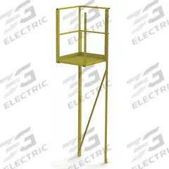 TRI-ARC Turn Platform: 9.3 ft Overall Ht, Steel (MPN UCT07242). Key specifications — Material: Steel; Color: Yellow; Brand: TRI-ARC.
