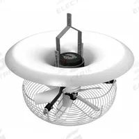 MULTIFAN Ceiling Fan: 3,060 cfm Airflow, 16 in Blade Dia, Variable Speeds, 240V AC, Single Phase (MPN T6E40K0M81160). Key specifications — Voltage: 240V AC; Light Kit: No; Number of Speeds: Variable; Phase: Single; Current: 0.9 A; Brand: MULTIFAN.