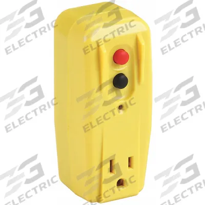 APPROVED VENDOR GFCI: Auto Reset, 3, 5-15P Plug, 15 A Current, 125V AC - Plug-In GFCI Plugs