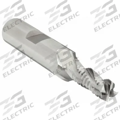 OSG Roughing End Mill: Cobalt, 4 Flute, 3/8" Mill Dia, 3/4" LOC, 2-1/2" OAL (MPN 4709600) - General Purpose Cobalt Roughing End Mills