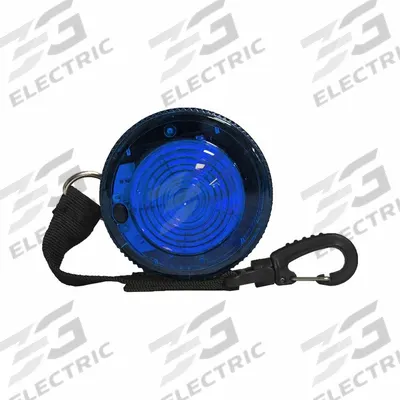 RAILHEAD GEAR Warning Light: Battery, 120 Flashes per Minute, 3 3/4 in Overall Wd - Battery-Powered Flashing Lights