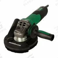 METABO Angle Grinder: 120V AC, 5 in Dia, 14.5 A, Mechanical, 9,600 RPM Max Speed (MPN RSEV 17-125 Set). Key specifications — attr1324918: Extraction Hood; attr1256153: METABO; attr1256155: 120V AC.