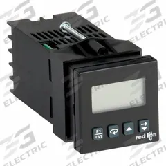 RED LION Counter: Hour Meters, DIN Track Mounting, 2 in x 2 in, cRUus/UKCA/UL E137808, LCD, Key, 4X (MPN C48CS003). Key specifications — Features: Single Preset Version; Mounting Style: DIN Track; Output Rating: 1/10 HP @ 120V AC; Standards: cRUus; NEMA Enclosure Rating: 4X; Terminal Connection Type: Wire Clamping Screw; Brand: RED LION; Manufacturer Part Number: C48CS003.