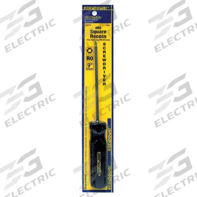 EAZYPOWER General Purpose Square Screwdriver: Long Lg, #0 Tip Size, 9 in Overall Lg - General Purpose Square Screwdrivers