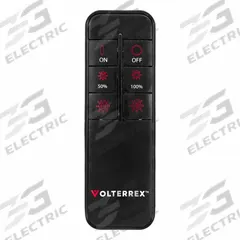VOLTERREX Remote Control for Light: For 7,800/13,000/19,500 Lumens Work Light Fixtures (MPN VT-RMTE-G1). Key specifications — Brand: VOLTERREX; Product Type: Remote; Manufacturer Part Number: VT-RMTE-G1; Compatible with Manufacturer Model Number: VT-100W-10A-G1.