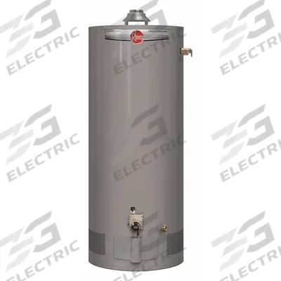 RHEEM Residential Gas Water Heater: Natural Gas, Low NOx, 40 gal, 34,000 BTU - Light-Duty Residential Gas Water Heaters