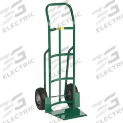 APPROVED VENDOR General Purpose Hand Truck: 800 lb, Flow-Back Handle, Green, Steel, Pneumatic (MPN T-360-10P). Key specifications — Brand: APPROVED VENDOR; Color: Green.