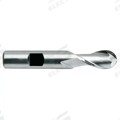 YG-1 Ball End Mill: High Speed Steel, 2 Flute, 9/16" Mill Dia, 1-1/8" LOC - General Purpose High-Speed Steel Ball End Mills