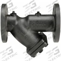 KECKLEY Y Strainer: 2 1/2 in, Flanged, Perforated, 0.0625 in Screen Size, Cast Iron, Fiber, 10 in Ht (MPN 21/21FFY-CI062P34-FBI-A7). Key specifications — Brand: KECKLEY; Seal Material: Fiber; Manufacturer Part Number: 21/21FFY-CI062P34-FBI-A7; Screen Material: 304 Stainless Steel.