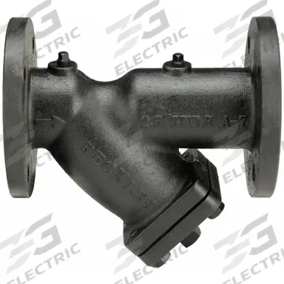 KECKLEY Y Strainer: 2 1/2 in, Flanged, Perforated, 0.0625 in Screen Size - Cast Iron Y Strainers