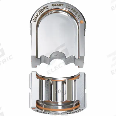 MILWAUKEE Upper and Lower Crimping Die: 1/0 AWG, U Style Dies, For Use With 2779-22 - Milwaukee Replacement Crimping Dies