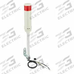 SCHNEIDER Tower Light Assembly: 1 Tier, Red, Sounder Tier Included, 599 13/16 mm Overall Ht (MPN XVC6M15S). Key specifications — Manufacturer Part Number: XVC6M15S; Brand: SCHNEIDER; Operating Voltage: 100 to 240V; Light Tier Color: Red.
