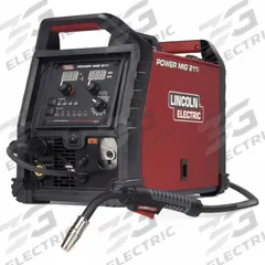LINCOLN ELECTRIC MIG Welder: Power MIG 211i, MIG Pack (MPN K6080-1). Key specifications — Input Voltage (Nominal) (Merch - Table Column, Filters): 120V; Max. Wire Diameter: 0.045 in (Flux-Cored).