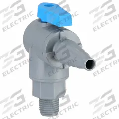 APPROVED VENDOR Manual Two-Way Ball Valve: 1/4 in, PVC, Angle, MNPT x Barb, Full Port Ball Port (MPN PVC 657-4MTB-F). Key specifications — Brand: APPROVED VENDOR.
