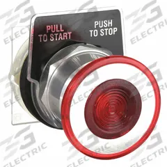 SCHNEIDER Mushroom Head Push Button: Red, 30 mm Mounting Size, Metallic, Maintained/Momentary (MPN 9001KR8R). Key specifications — Brand: SCHNEIDER; Action: Maintained/Momentary; Series: 9001K; Push Button Material Type: Metallic.