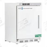 AMERICAN BIOTECH SUPPLY Lab Refrigerator: 4.6 cu ft, Undercounter, 1°C to 10°C, 24 1/2 in Overall Dp (MPN ABT-HC-UCBI-0404-LH). Key specifications — Door Opening Style: Left; Color: White; Alarm Type: Temperature; Manufacturer Part Number: ABT-HC-UCBI-0404-LH; Brand: AMERICAN BIOTECH SUPPLY; Product Type: Lab Refrigerator; Door Type: Swing Solid; Refrigerant Type: R-600a.