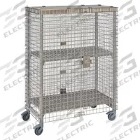 CAMBRO Security Cage Unit: Premium, 2 Shelves, Solid, 67 1/4 in Ht, 24 in Dp, 50 1/4 in Lg (MPN EACPMU244867SUPKG). Key specifications — Color: Speckled Gray; Product Type: Security Cage Unit; Series: Premium; Brand: CAMBRO.