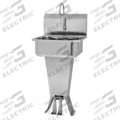 SANI-LAV Hand Sink: 41 1/2 in Overall Ht, 17 in Bowl Lg, 7 in Bowl Dp, 2 gpm Flow Rate, 18 ga (MPN 501L). Key specifications — Includes Side Splash: Side Splash Not Included; Brand: SANI-LAV.