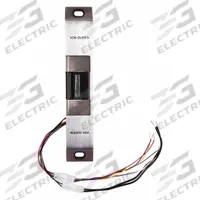 VON DUPRIN Electric Door Strike: 1 5/8 in Wd, 9 in Ht, Cylindrical/Mortise, Stainless Steel (MPN 6112 24V US32D DS CON). Key specifications — Brand: VON DUPRIN; Input Voltage: 24V; Performance Duty Rating: 1 - Heavy Duty; Strike Type: Mortise.