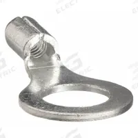 PANDUIT Ring Terminal: Bare, 5/16 in Stud Size, 12 AWG to 10 AWG Wire Sizes, 2,000 V (MPN P10-56R-L). Key specifications — Brand: PANDUIT; Barrel Style: Serrated.