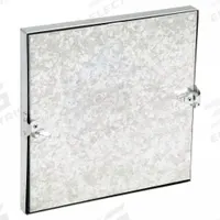 Duct Access Door: 14 in x 14 in, 24 ga, Steel, Double Cam, Tab-In Hinge, 175°F Max Temp Rating (MPN GRFDC14GA). Key specifications — Brand: DUCTMATE; Insulation Material: Fiberglass; Material: Steel; For Duct Shape: Rectangular.