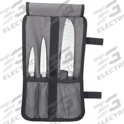 MERCER CUTLERY Knife Set: 3 Implements, Steel, 7 in Blade Lg, NSF Certified (MPN M21910) - Furnishings, Appliances and Hospitality