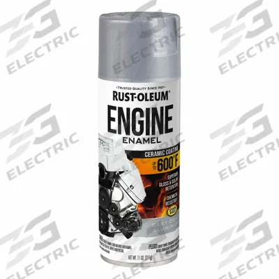 RUST-OLEUM Automotive Engine Enamel: Exterior, Ceramic Coating, Solvent, Acrylic, Metal - High Heat Enamels