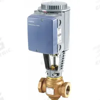 SIEMENS Electric Globe Control Valve: For Steam/Water Media, Bronze, 1 1/4 in Pipe Size, 24V AC, 599 (MPN 275-03168). Key specifications — Bonnet Material: Brass; Brand: SIEMENS; Disc Material: Stainless Steel; Seat Material: Metal; Stem Material: 303 Stainless Steel.