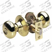 MASTER LOCK Door Lockset: Office Knob Locksets, Brass (MPN BC0103KA4S). Key specifications — Lockset Style: Biscuit.
