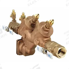 APOLLO Reduced Pressure Zone Backflow Preventer: 4A, Std Configuration, Bronze, 1 in Pipe Size, FNPT (MPN 4ALF205A2F). Key specifications — Shut-Off Valve Type: Ball Valve; Connection Type: FNPT.