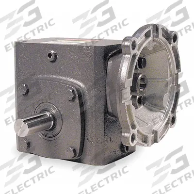 Dayton Speed Reducer: 60:1, 29 RPM, 0.3 hp Input Max, 415 in-lb Output Max, Keyed - Direct-Drive Right-Angle Speed Reducers