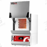 CARBOLITE Box Furnace: Gravity, 0.81 cu ft Capacity, 1,300°C Max Temp, 7,000 W Watt, +/-5°C, 1,300°C (MPN CWF1323-230SN). Key specifications — attr1027177: 240V AC; attr1027180: CARBOLITE; attr1027172: +/-5°C.