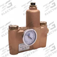 BRADLEY Thermostatic Mixing Valve: 40.5 gpm Max Flow Rate, 1 in NPT x 3/4 in NPT, Brass, 3 5/8 in Wd (MPN S19-2250GR). Key specifications — For Use With: Showers with Eyewash; Valve Features: Cold Water Bypass; Brand: BRADLEY.