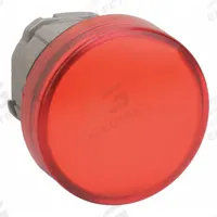 SCHNEIDER ELECTRIC Pilot Light Head: 22 mm Panel Mounting Hole Dia, Red, Smooth, LED, XB4 Series (MPN ZB4BV043). Key specifications — Brand: SCHNEIDER; Compatible Lamp Module Type: Universal LED Module; Compatible with Series: XB4.