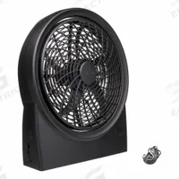 TREVA/O2COOL Cooling Fan: 10 in Blade Dia, Non-Oscillating, 91 cfm_204 cfm_257 cfm Airflow, 3 Speeds (MPN FD10B25A). Key specifications — Voltage: 12V DC; Oscillation: Non-Oscillating; Number of Speeds: 3; Power Source: Battery; Fan Housing Material: ABS; Brand: TREVA/O2COOL.